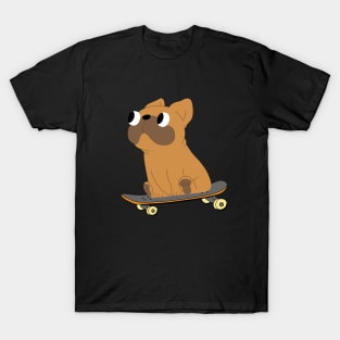 bull dog skateboading T-Shirt